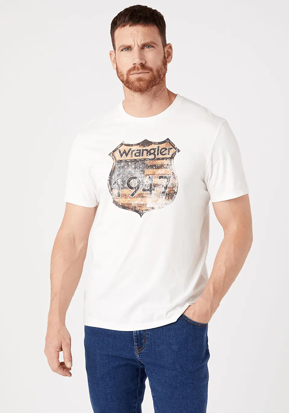 Polera Hombre Blanca Wrangler 142162 1
