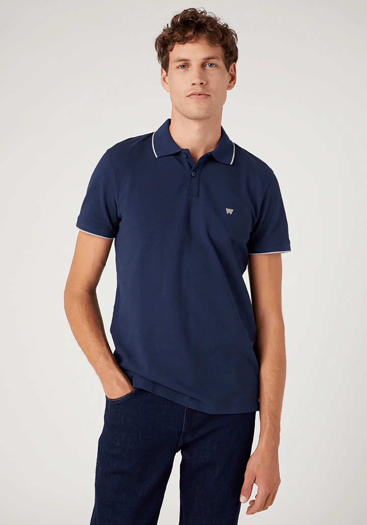 Polera Hombre Navy Wrangler 142188 1