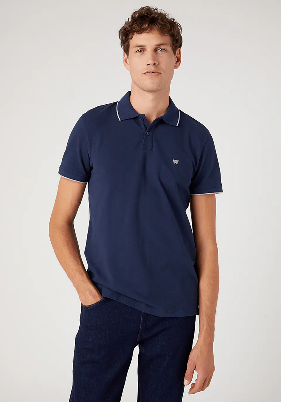 Polera Hombre Navy Wrangler 142188 1