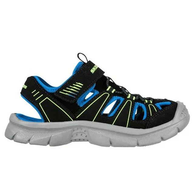 Zapatilla Niño Negra Skechers 406520Lbblm