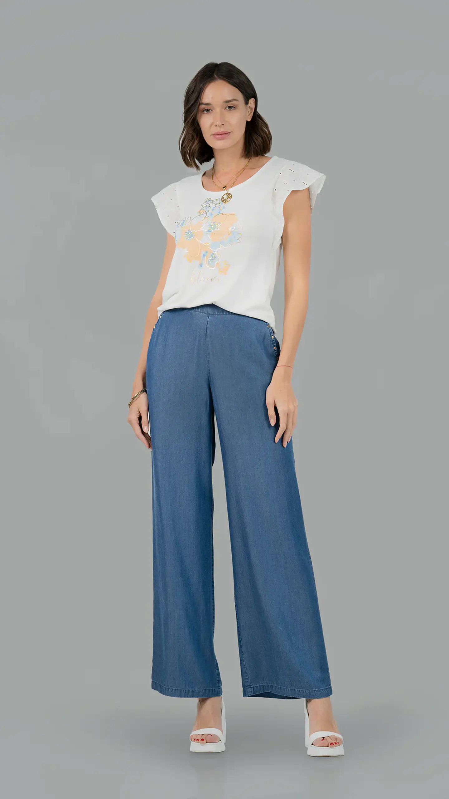 Polera Mujer Dorada Give E53320 1