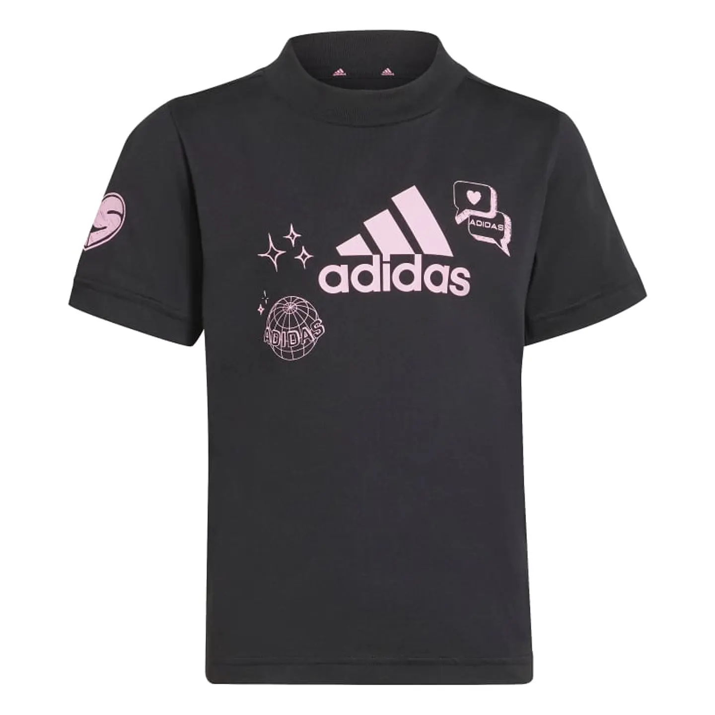 Polera Niño/a Negra Adidas IA1573 1