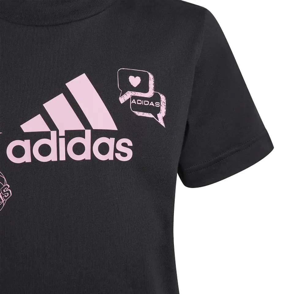 Polera Niño/a Negra Adidas IA1573 3