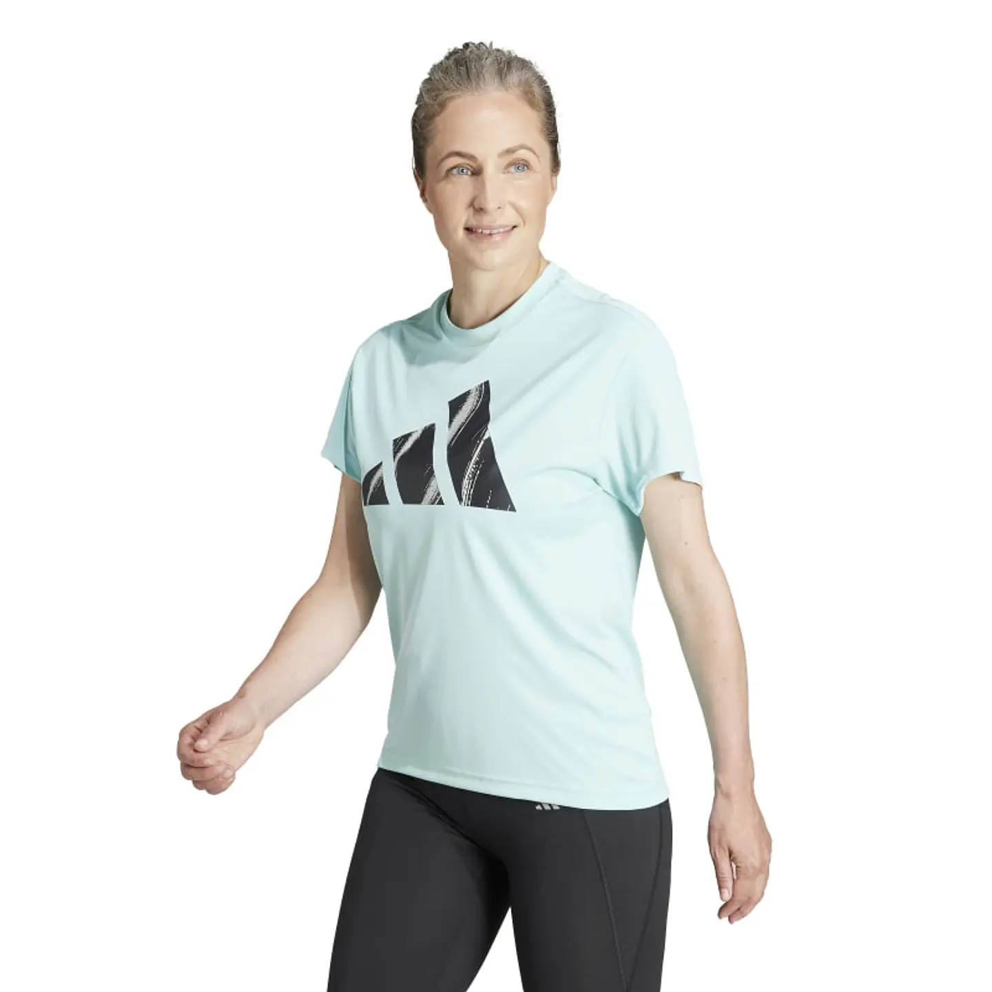 Polera Mujer Celeste Adidas IL4747 1