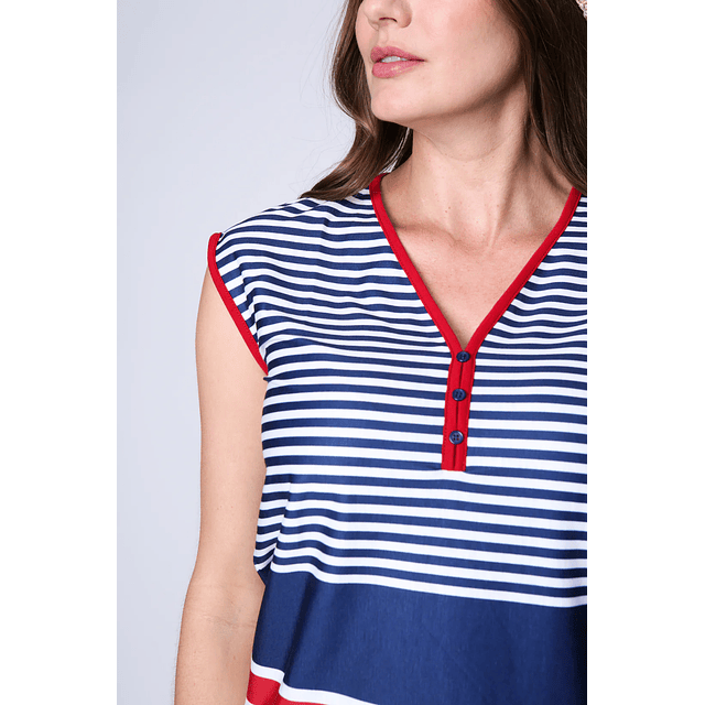 Polera Mujer Azul Eclipse 24V61304