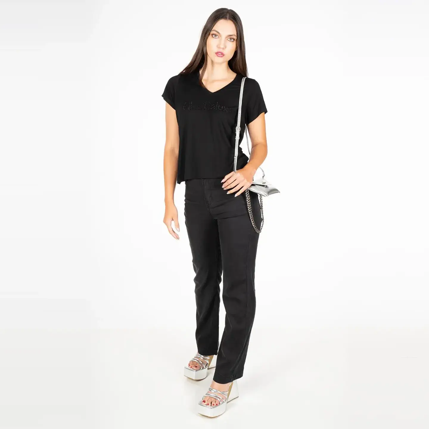 Polera Mujer Negra Ellus DFC50700 2