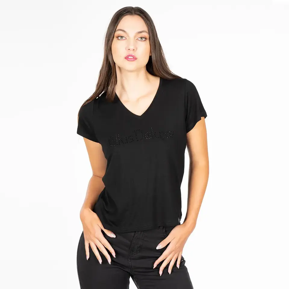Polera Mujer Negra Ellus DFC50700 1