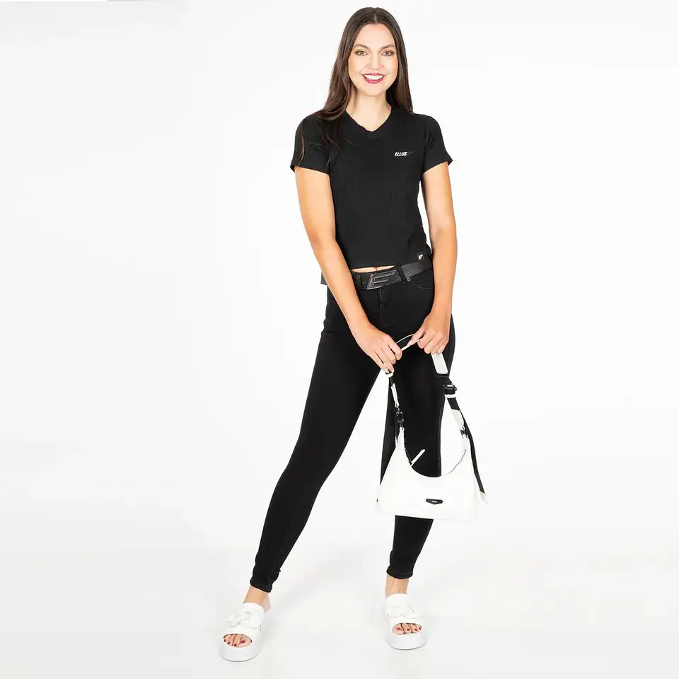 Polera Mujer Negra Ellus DFC51705 2