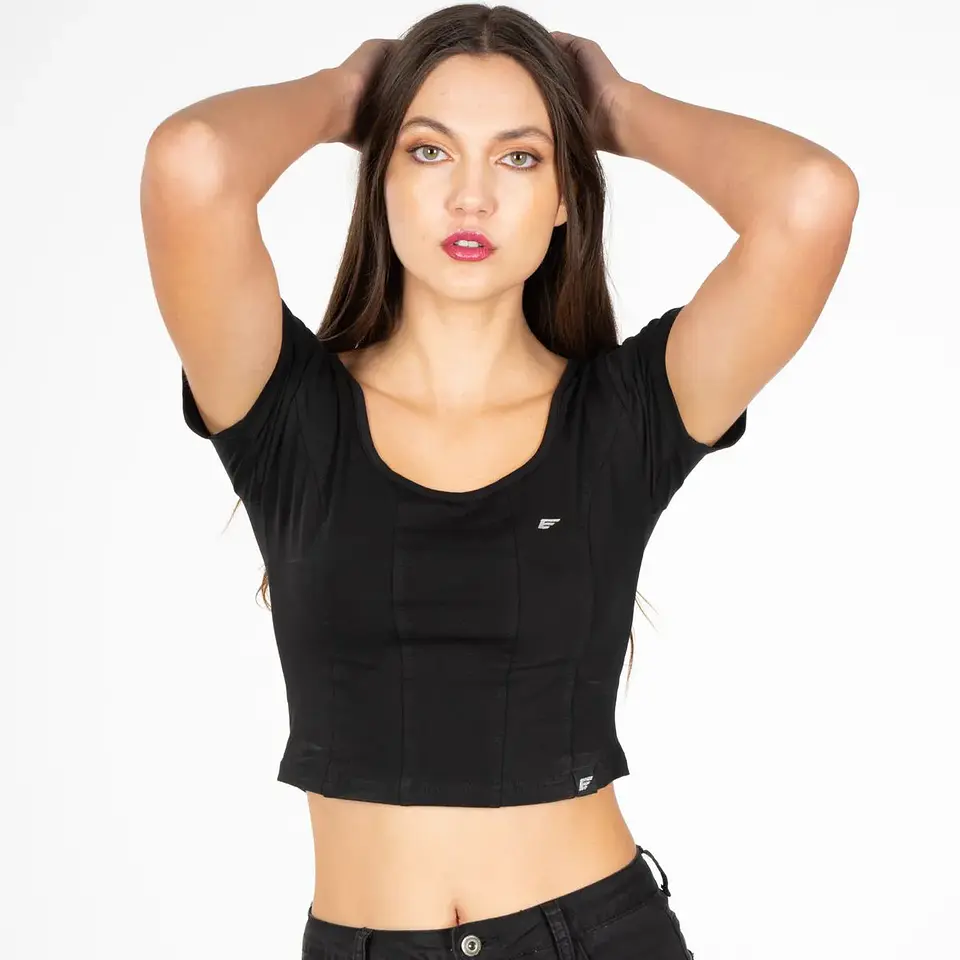 Polera Mujer Negra Ellus DFC60715 1