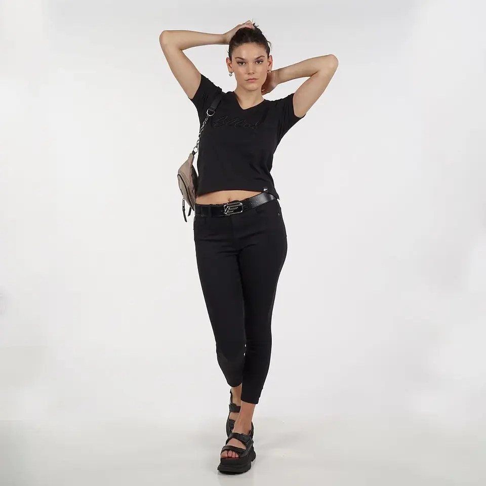 Polera Mujer Negra Ellus DFC63710 2