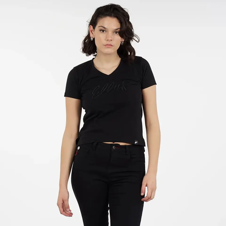 Polera Mujer Negra Ellus DFC63710 1