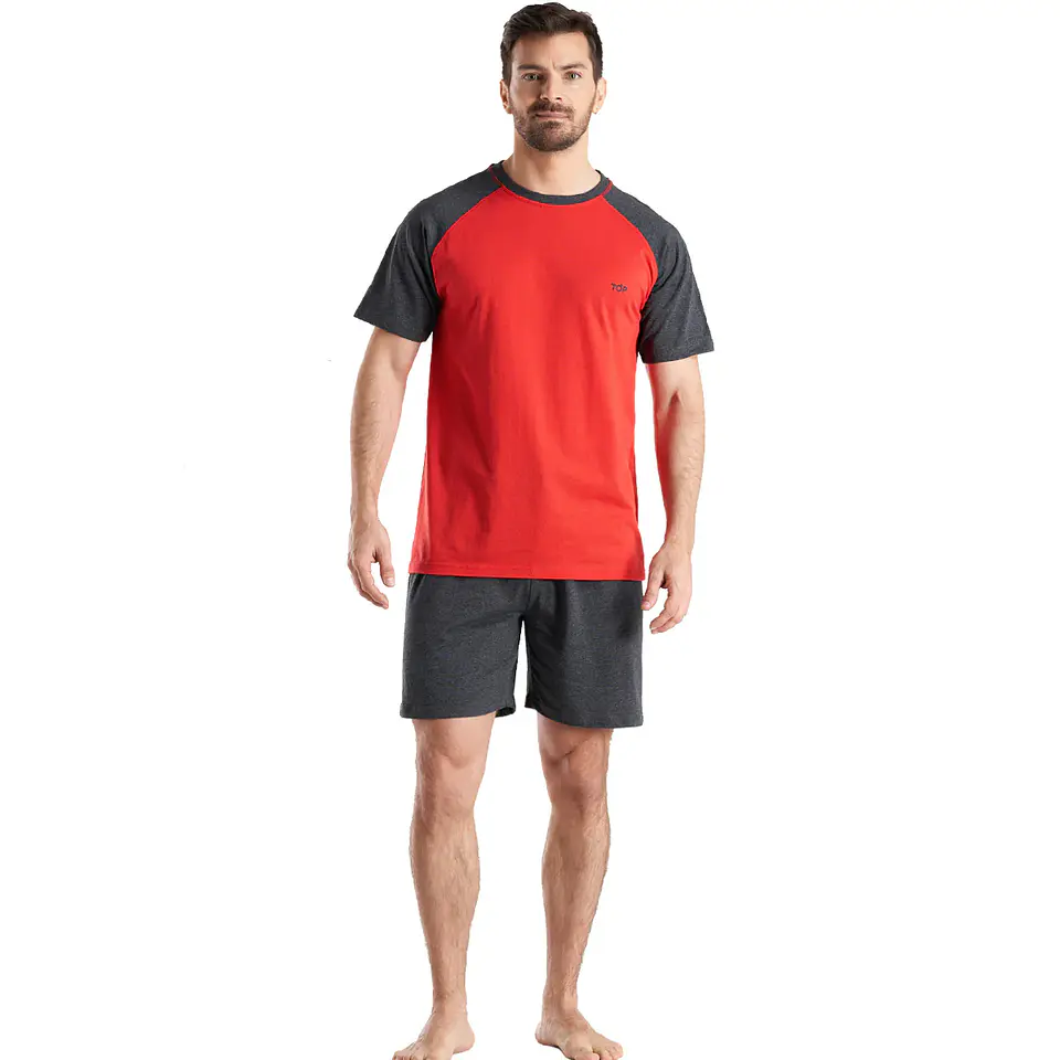 Pijama Hombre Rojo Top 241AV 1