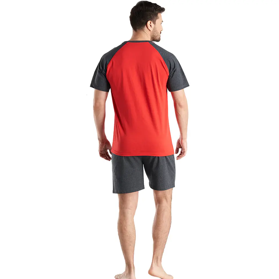 Pijama Hombre Rojo Top 241AV 2
