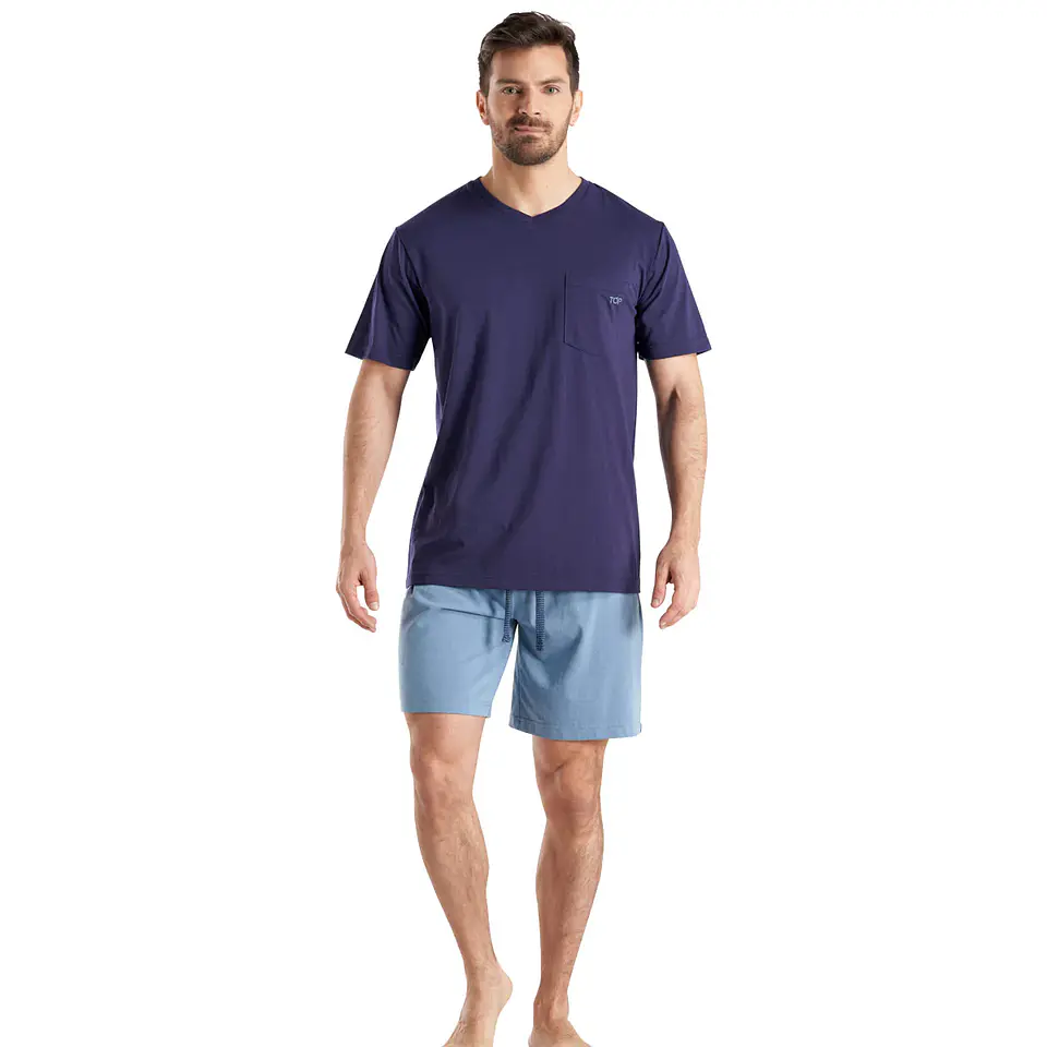 Pijama Hombre Azul Top 242AV 1