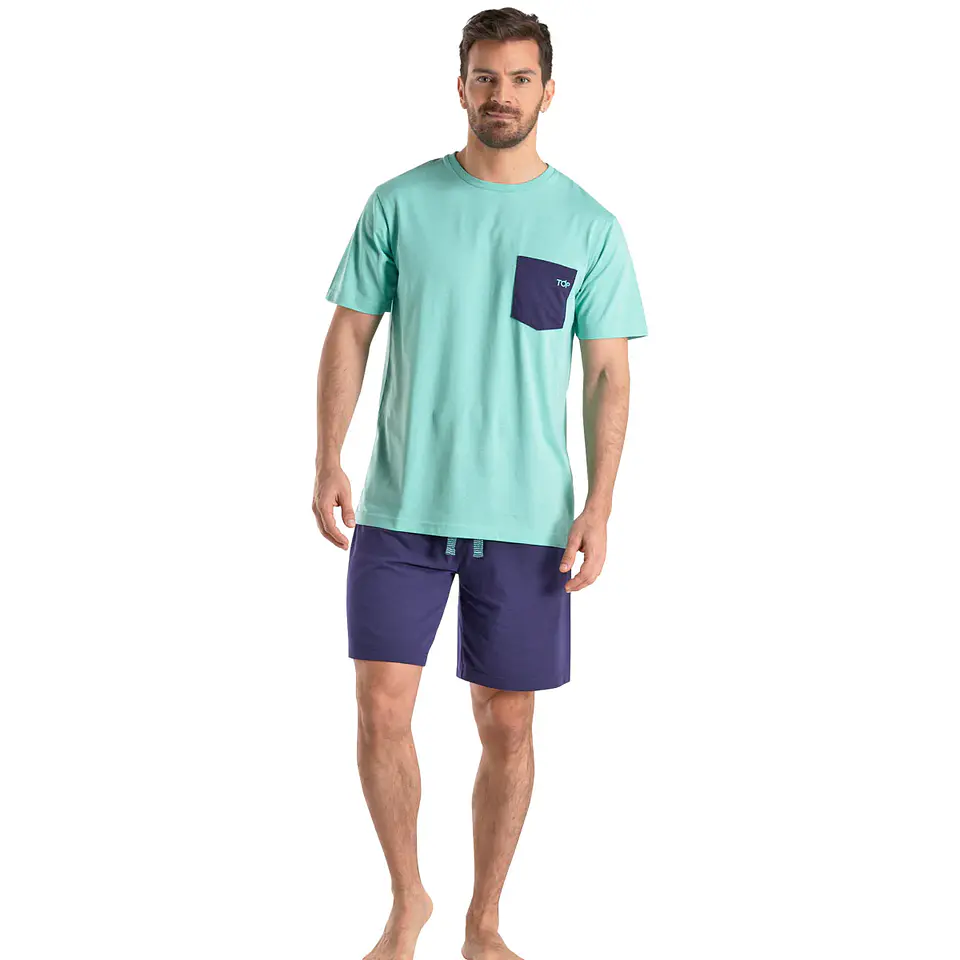 Pijama Hombre Verde Top 242AV 1