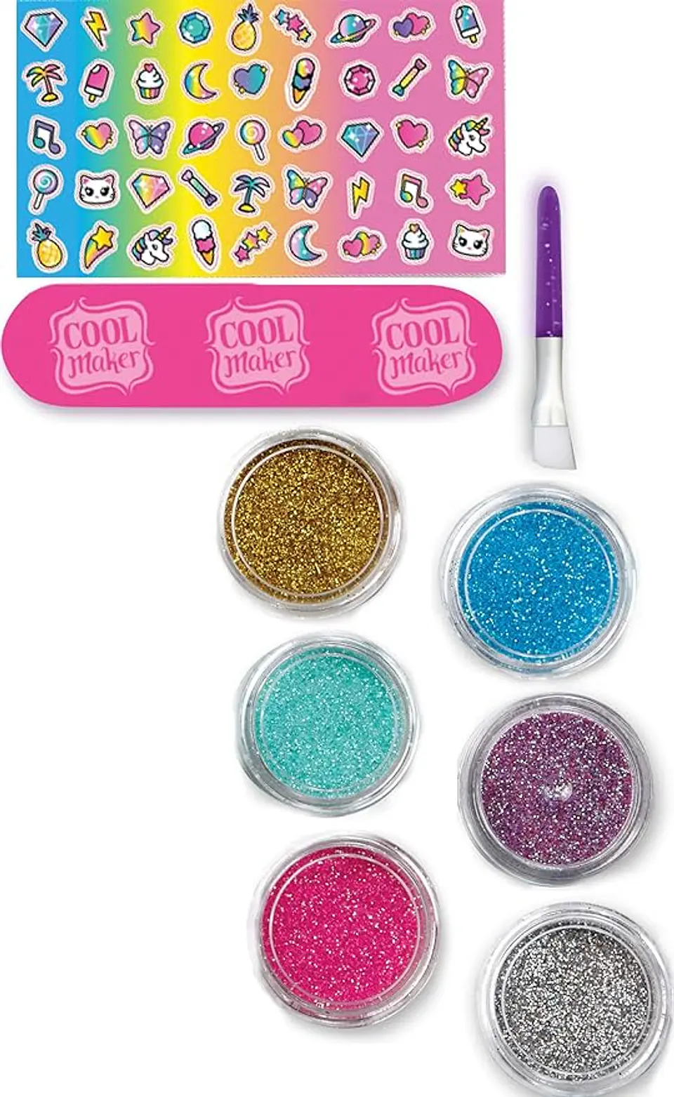 Set Go Glam Glitter Para Uñas Imexporta 6059916 3