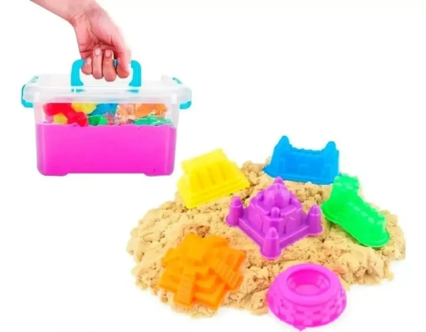 Kinetic Sand, Set Aplasta y Crea Con 382 G De Arena Color Multicolor Imexporta 6065527 1