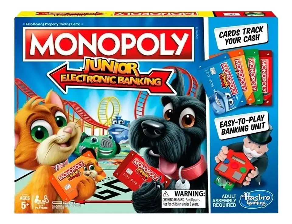 Juego De Mesa Monopoly Junior Banco Electrónico Hasbro E1842 3