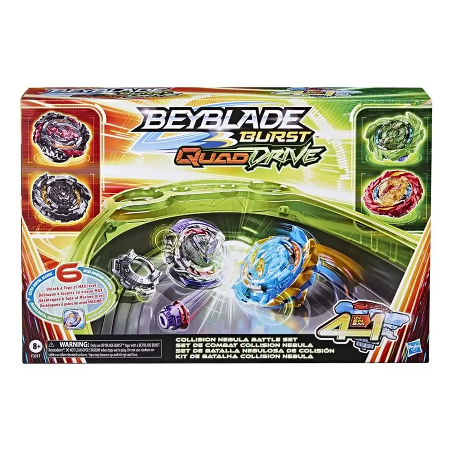 Estadio Beyblade Burst Quadstrike Beystadium F3317 1