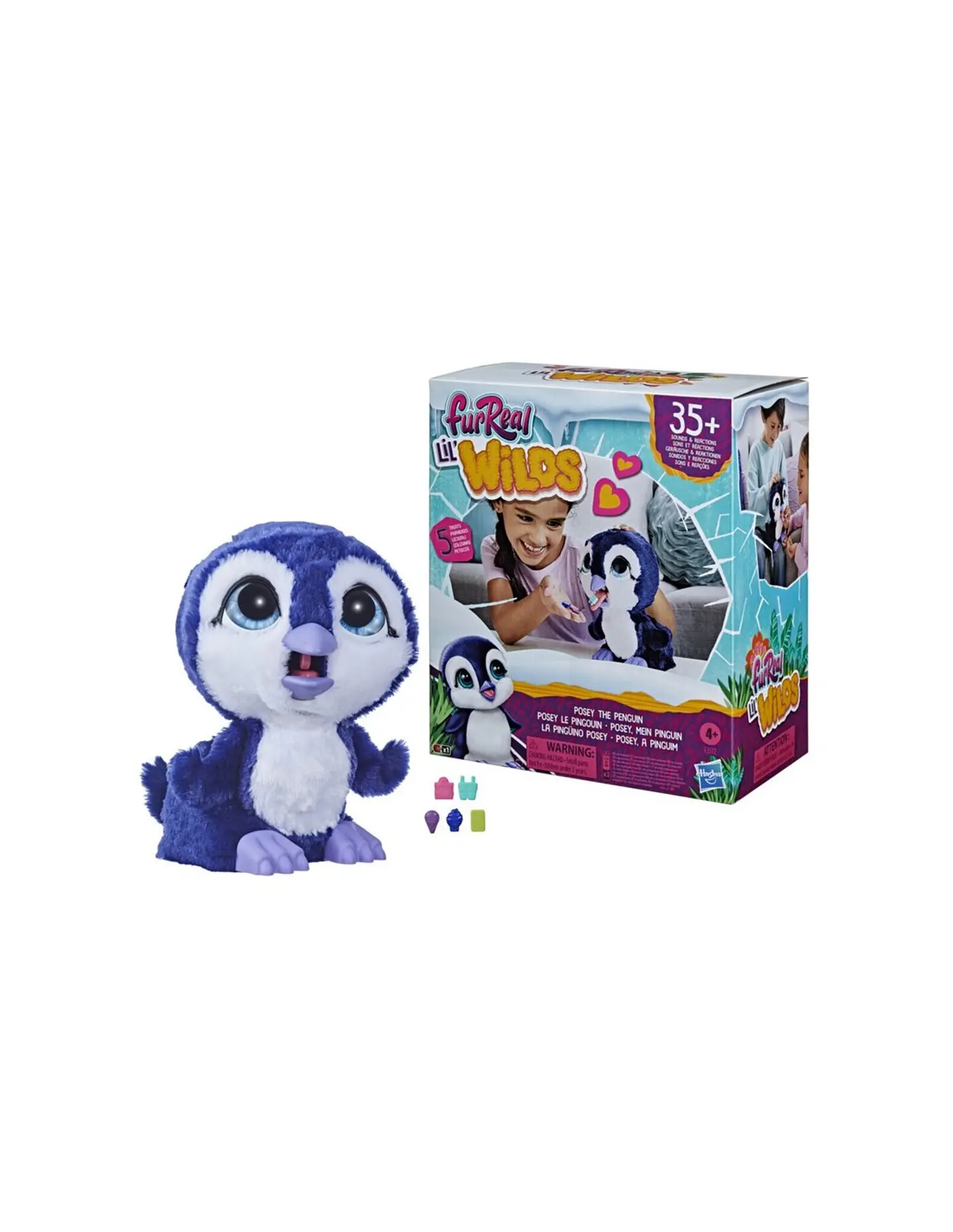 Peluche Furreal Lil' Wilds Pingüino Posey F3512 2