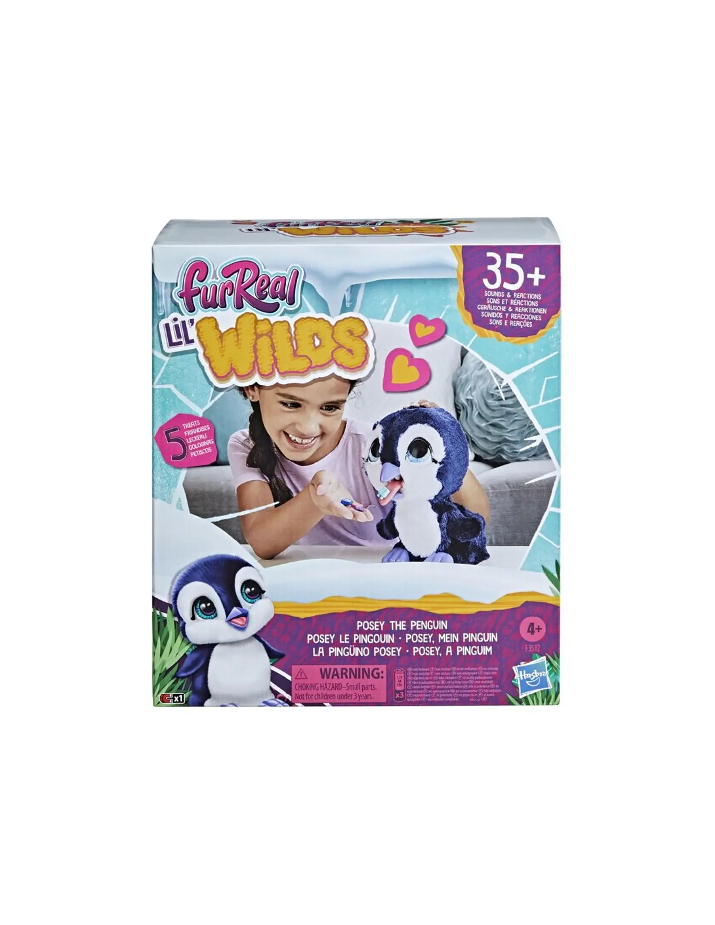 Peluche Furreal Lil' Wilds Pingüino Posey F3512 3