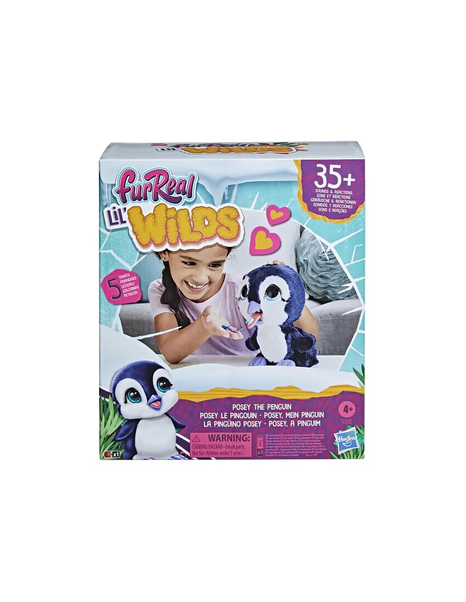 Peluche Furreal Lil' Wilds Pingüino Posey F3512 3