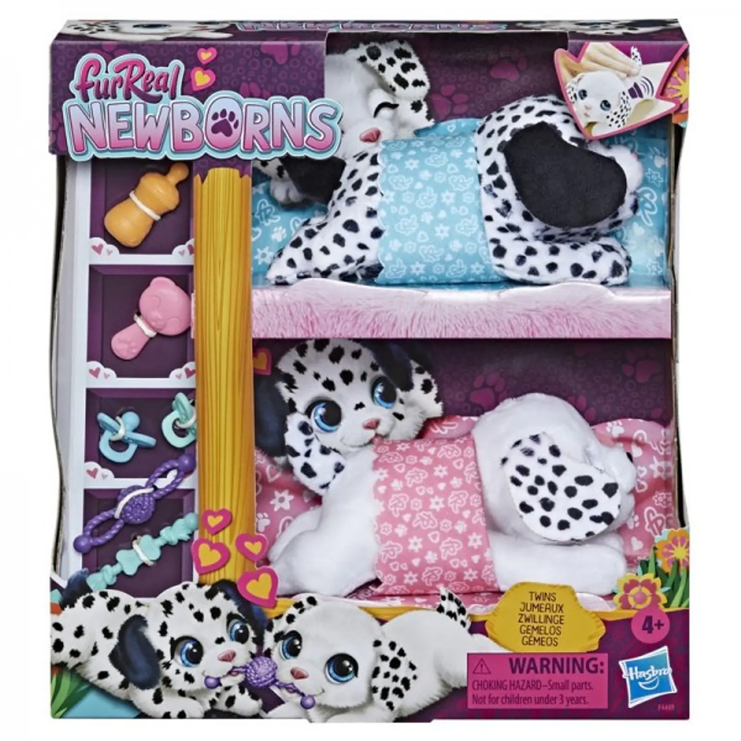 Peluche Furreal Newborns Cachorros Gemelos F4449 1