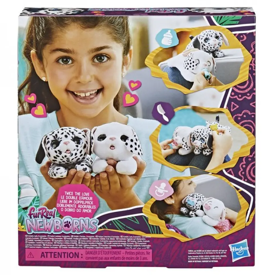 Peluche Furreal Newborns Cachorros Gemelos F4449 3