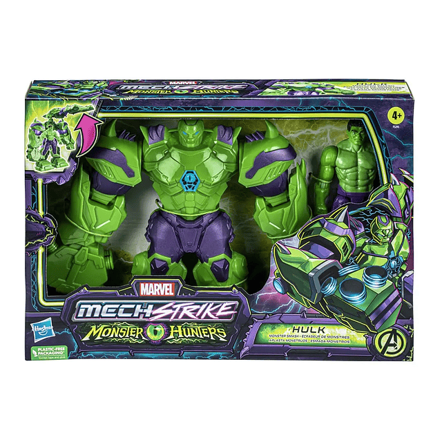 Figura Marvel Mechstrike Hulk Aplasta Monstruos F5293