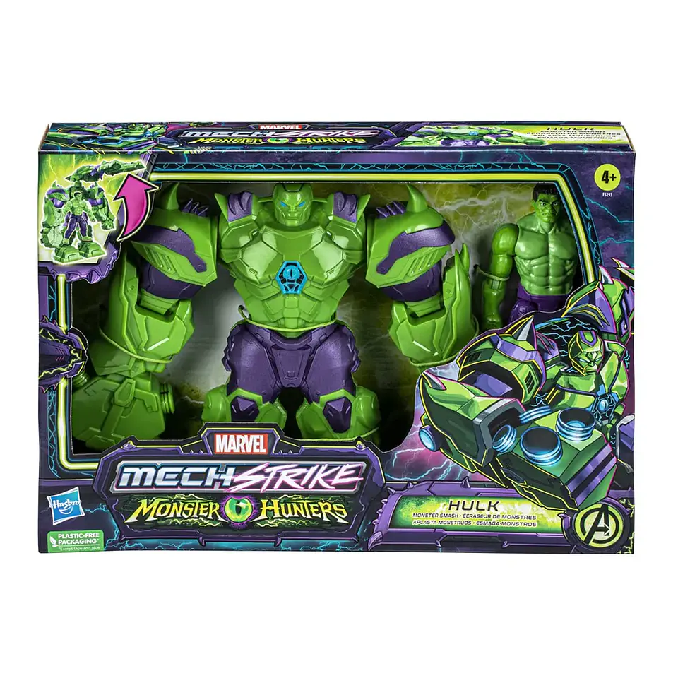 Figura Marvel Mechstrike Hulk Aplasta Monstruos F5293 3