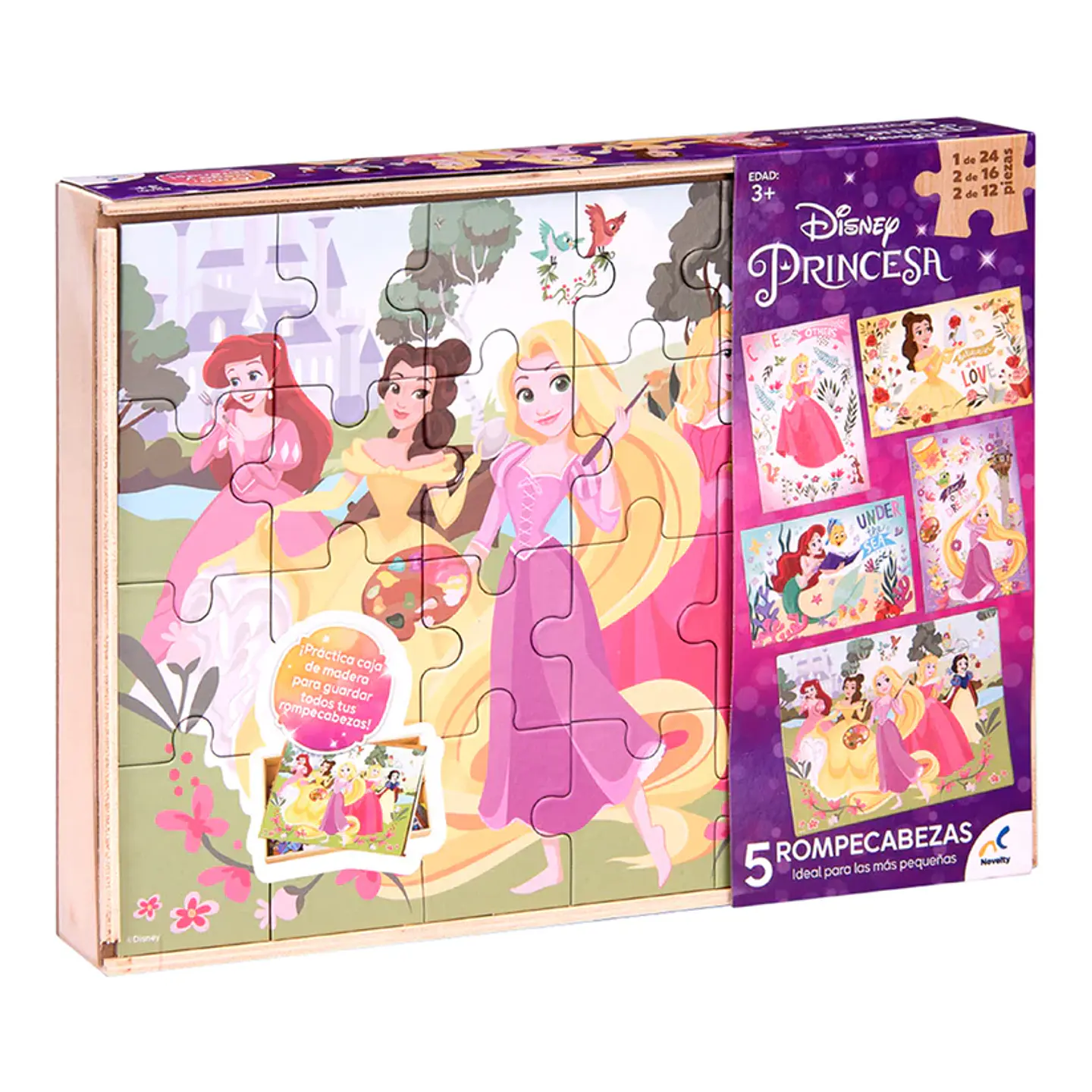 Rompecabezas 5 En 1 De Princesas Disney Imexporta JCA-3097 1