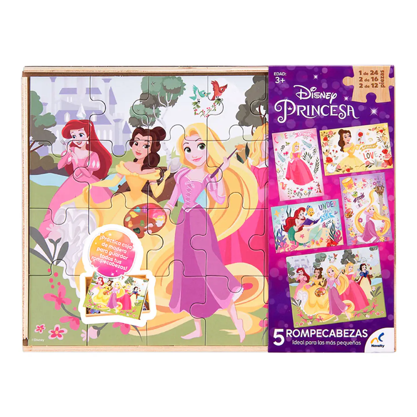Rompecabezas 5 En 1 De Princesas Disney Imexporta JCA-3097 3