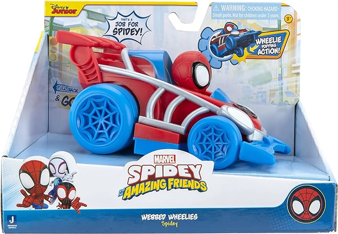 Vehículo Webbed Wheelies Spidey Marvel Imexporta SNF0015  2