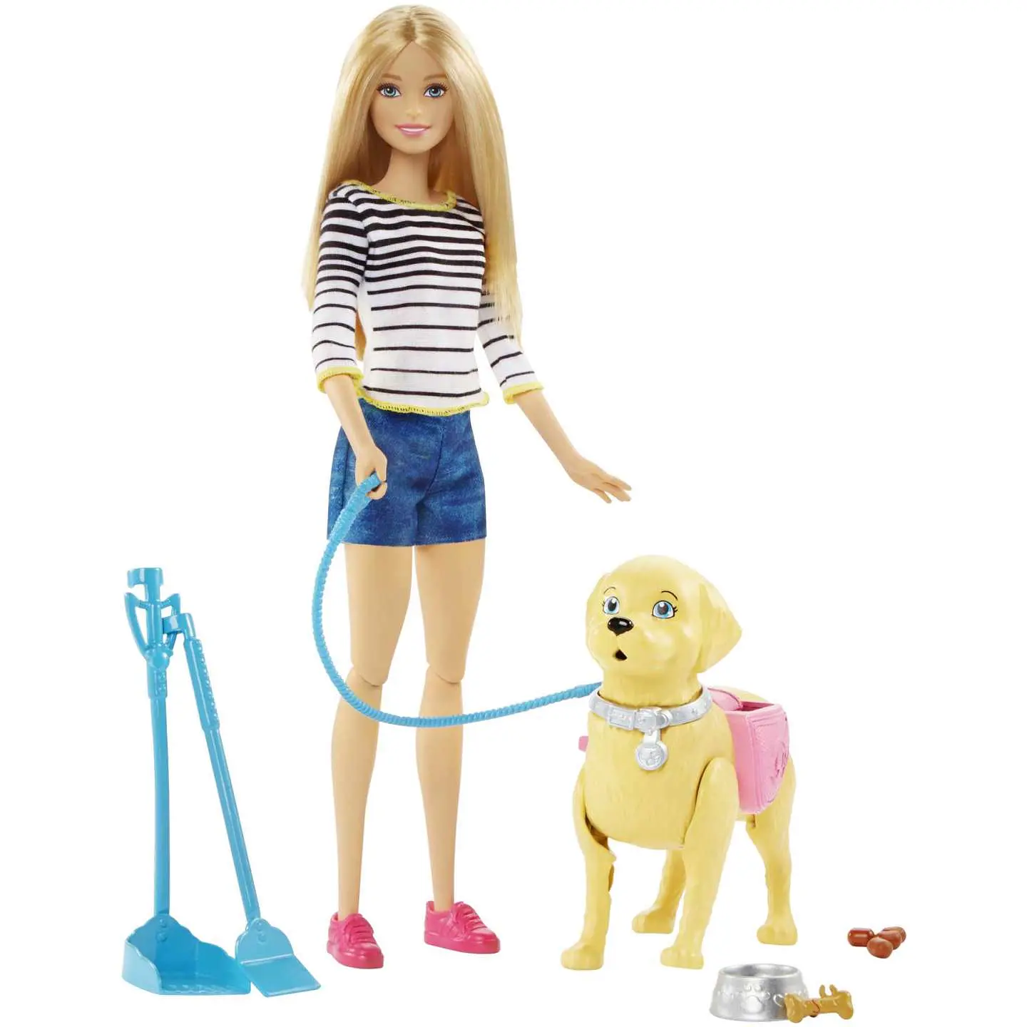 Barbie Paseo de Perrito Mattel Dwj68 1