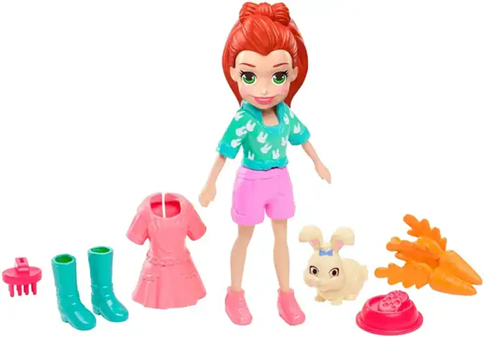 Polly Pocket Lila y Su Conejito Mattel Gdm11 2