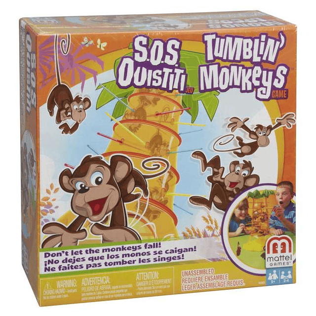 Games Juego de Mesa Monos Locos Mattel 52563