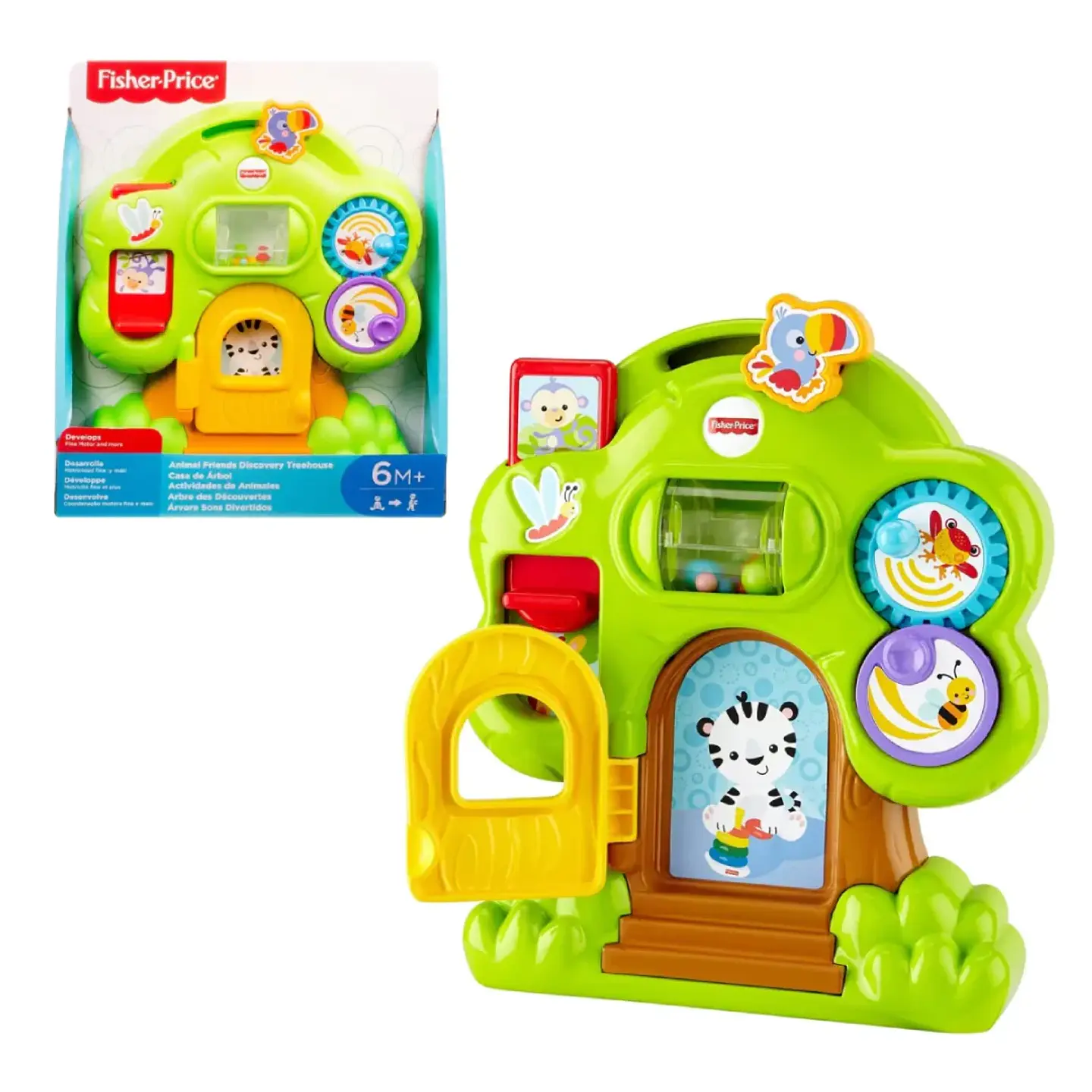 Fisher-Price Actividades Animales Casa De Arbol Mattel Cmv95 1
