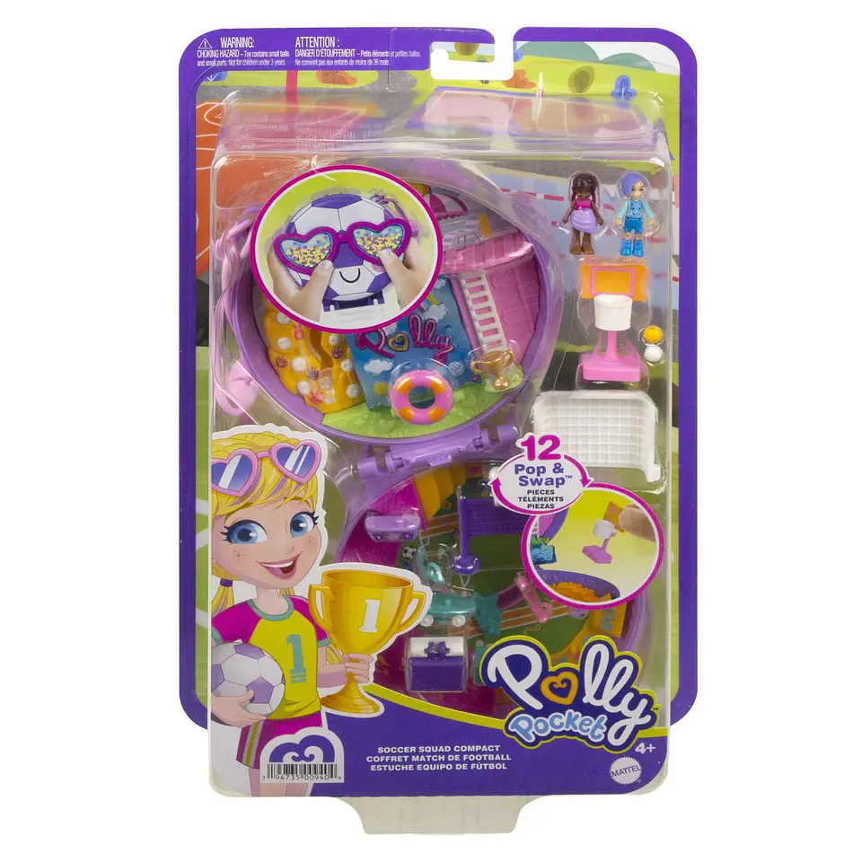 Polly Pocket Soccer Squad Compact Mattel Hcg14  2