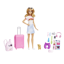 Barbie Viaja con Cachorro Mattel Hjy18