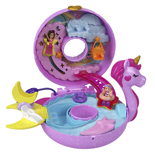 Polly Pocket Sparkle Cove Adventure Unicorn Floatie Surtido Mattel Hkv44