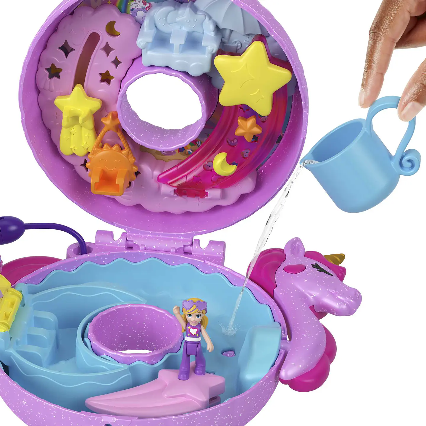 Polly Pocket Sparkle Cove Adventure Unicorn Floatie Surtido Mattel Hkv44 3