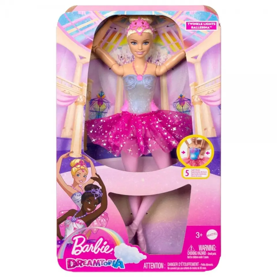 Barbie Dreamtopia Bailarina con Luces Mattel Hlc25 3