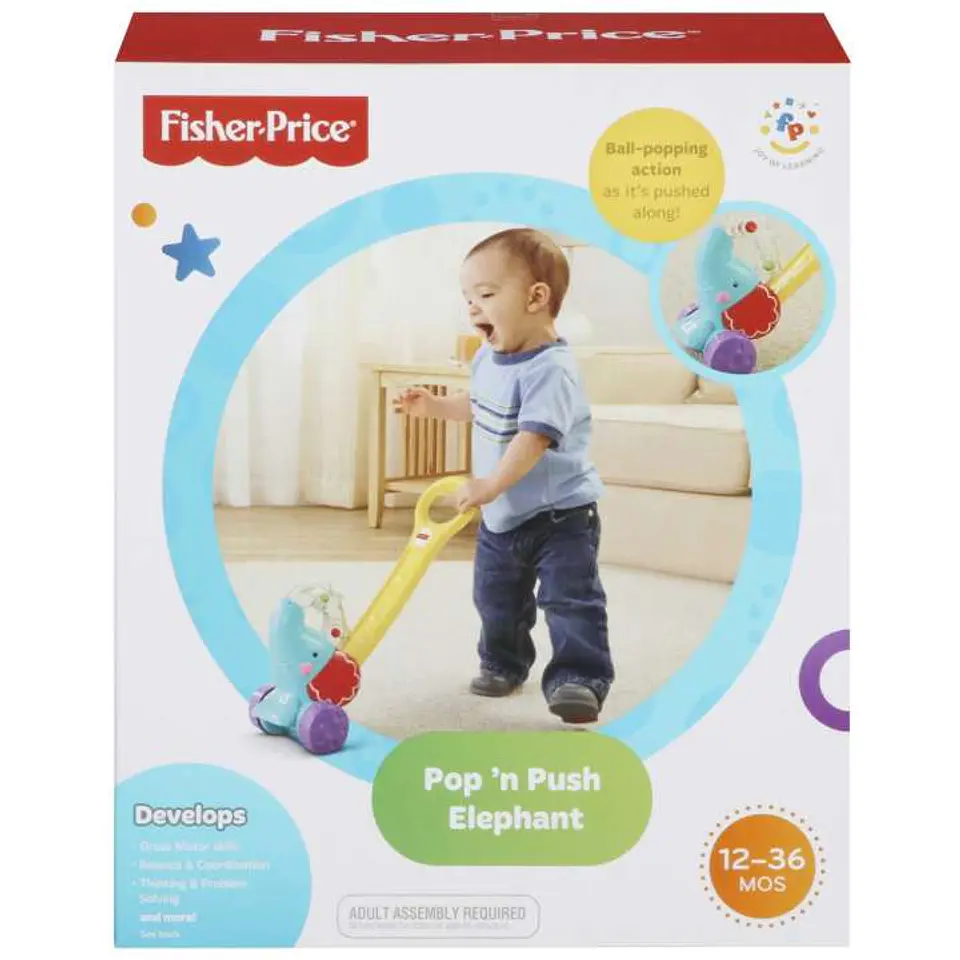 Fisher-Price Juguete Para Bebés Elefante Camina Conmigo Mattel Y8651 2