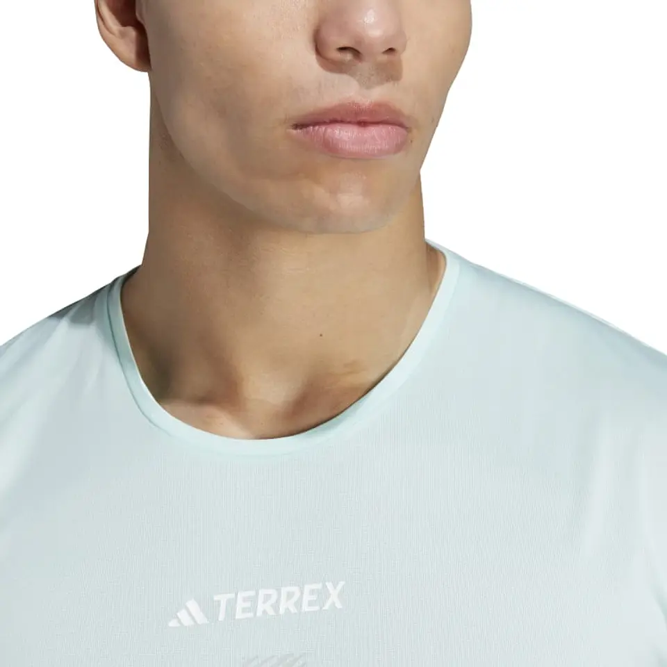 Polera Hombre Celeste  Adidas Hz6240 4