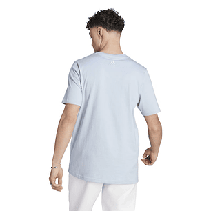 Polera Hombre Celeste  Adidas Ij8576