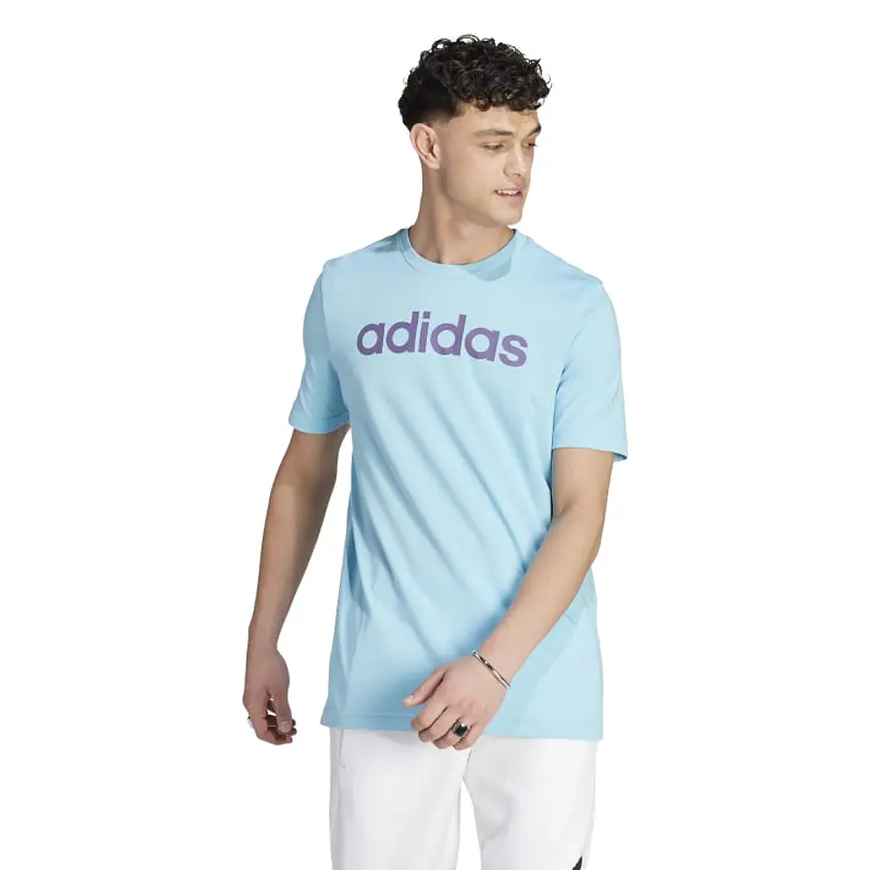 Polera Hombre Celeste  Adidas Ij8659 1