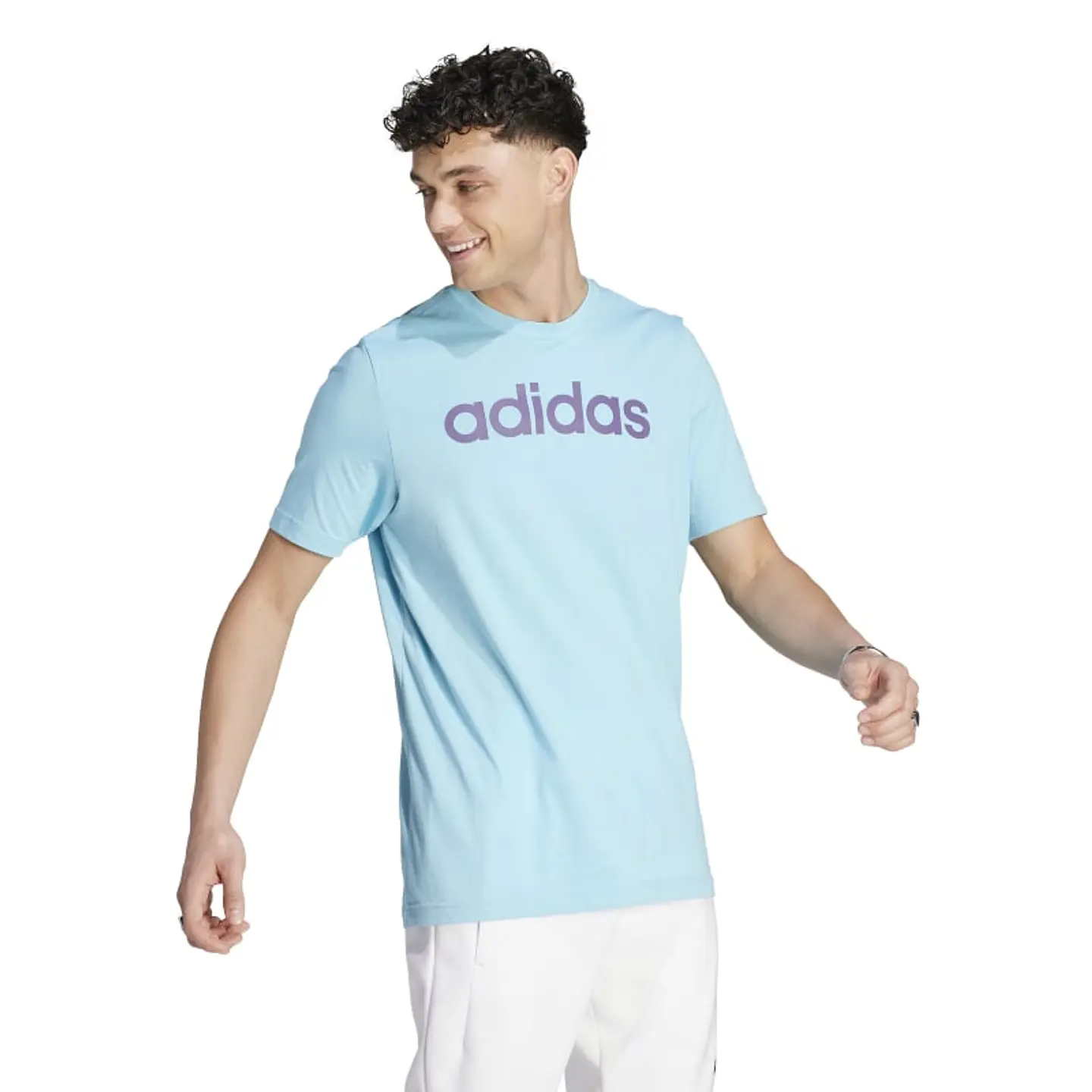 Polera Hombre Celeste  Adidas Ij8659 3