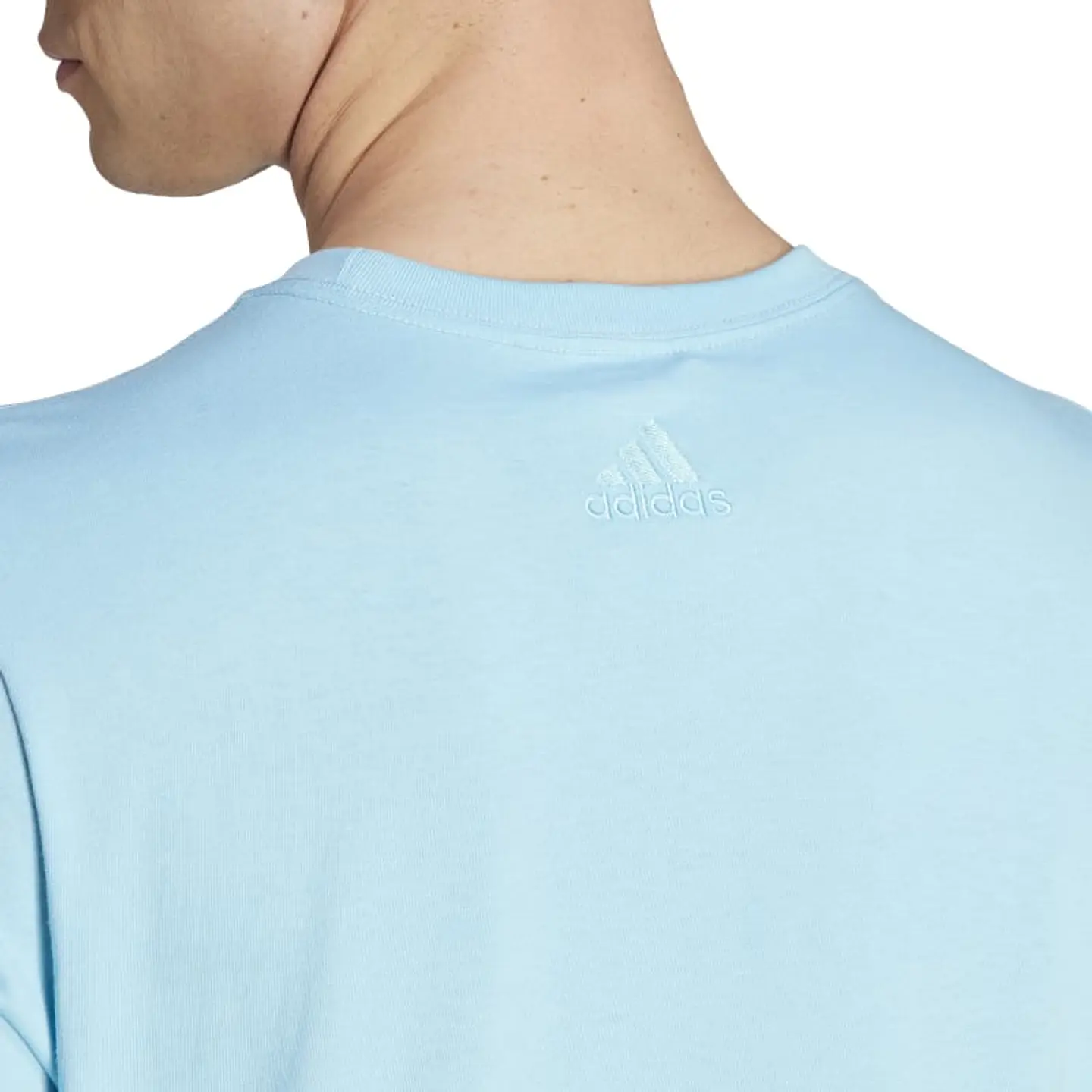 Polera Hombre Celeste  Adidas Ij8659 4