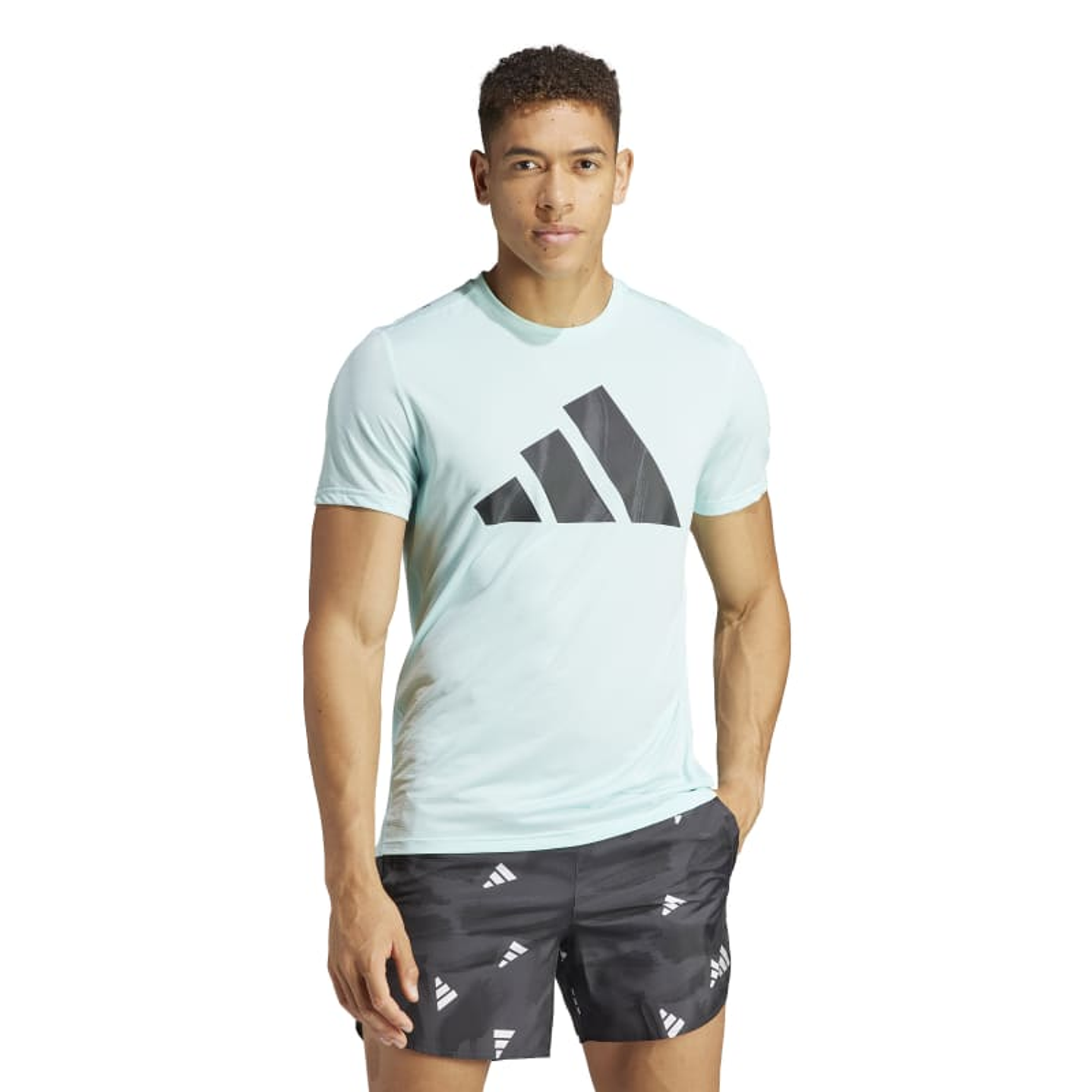 Polera Hombre Celeste  Adidas Il2208 1