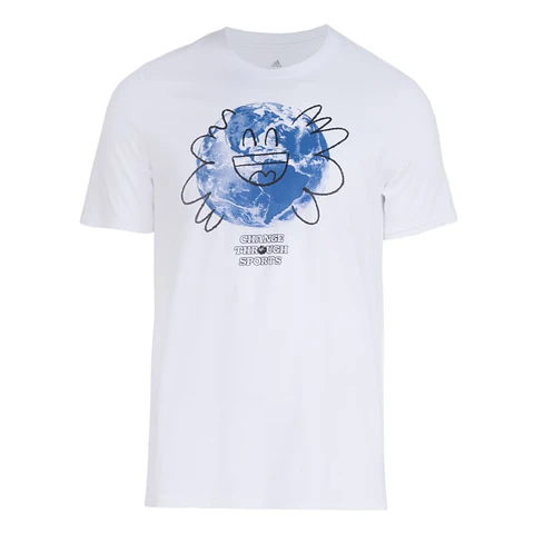Polera Hombre Blanca Adidas In7963